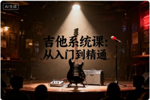 吉他系统课 从入门到精通