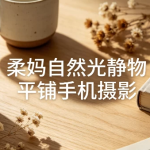【摄影教学】柔妈自然光静物平铺手机摄影