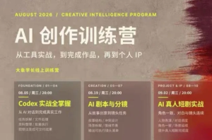 大象学长·AI创作训练营（260830最新）