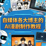 自媒体各大博主的AI漫剧制作教程