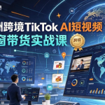 绿洲跨境TikTok AI短视频橱窗带货实战课